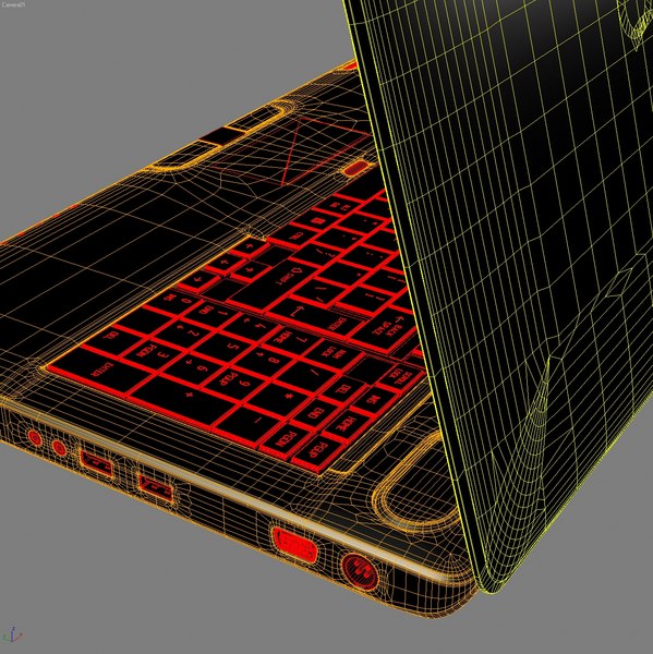 3ds max notebook toshiba qosmio x500 - Notebook TOSHIBA Qosmio X500.MAX... by 3DLocker